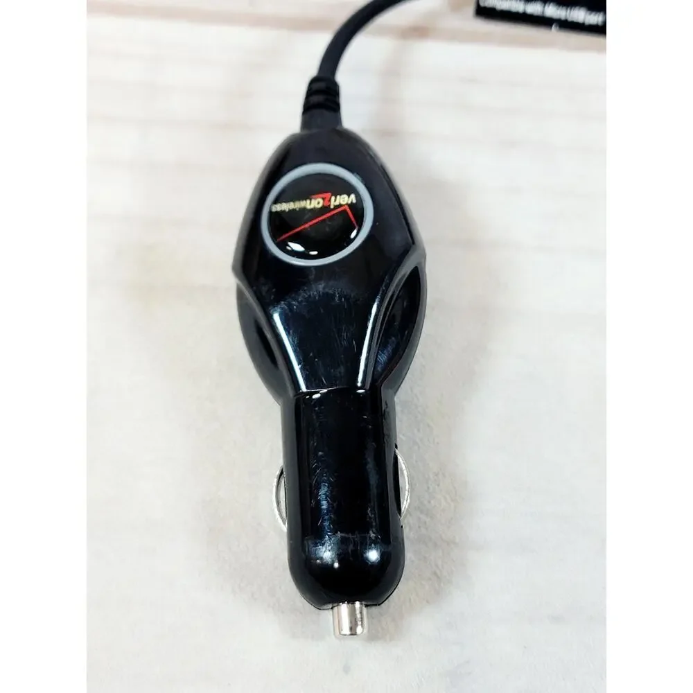 OEM Verizon Coiled Car Charger Vehicle DC Power Adapter Micro USB MICUSBVPC